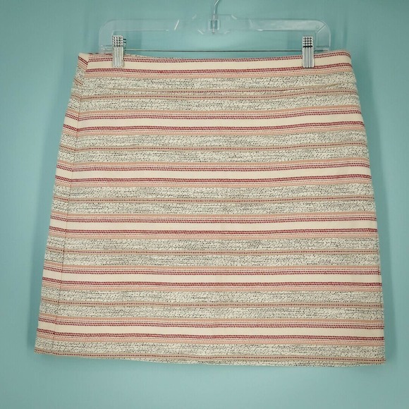 LOFT Dresses & Skirts - Loft 8 Striped Tweed Mini Skirt